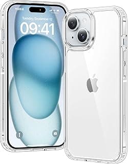 Clear Case for iPhone 15, Ultra Thin, Shockproof TPU Cover, Anti-Yellowing, Crystal Clear, Phone Case for Apple iPhone 15 - Clear