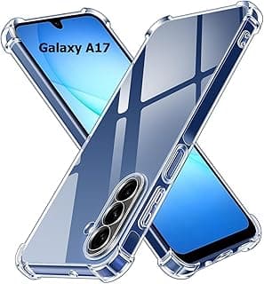 جراب سامسونج Galaxy A17 5G سيليكون ناعم نحيف TPU خفيف الوزن مطفي مضاد للبصمات (شفاف)
