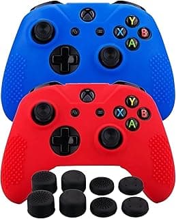 HEARNOX Protective Case with 2 Silicone Grips for Xbox One S/X Controls
