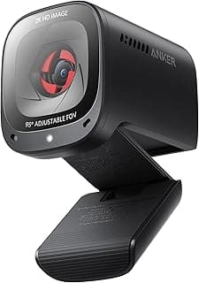 كاميرا ويب باور كونف C200 2K USB مزودة بميكروفون بخاصية إلغاء الضوضاء مدمج بتقنية الذكاء الاصطناعي وغطاء للكاميرا للخصوصية مناسبة لأجهزة اللاب توب من انكر (منتج مجدد)