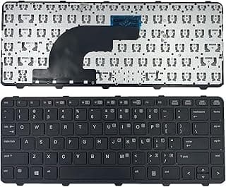 كيبورد لابتوب متوافق مع اتش بي PROBOOK 640 G1 645 G1 P/N -: 738688-001 736653-001 V139426BS1 لون أسود تخطيط امريكي
