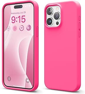 Liquid Silicone Case Compatible with iPhone 15 Pro Max Case, Premium Silicone, Full Body Protective Cover [4 Layer Shockproof Structure], Anti-Scratch Soft Microfiber Lining (Ice Red)