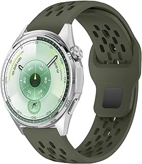 سوار رياضي جيد التهوية 22 مم لساعة شاومي Redmi Watch 5 Lite/5 Active/سامسونج Galaxy Watch 3 45mm/Watch 46mm/Gear S3/هواوي GT6 GT5 GT4 GT3 GT2 (46MM)/GT2E/GT 3 Pro/GT 5 Pro، سوار سيليكون ناعم