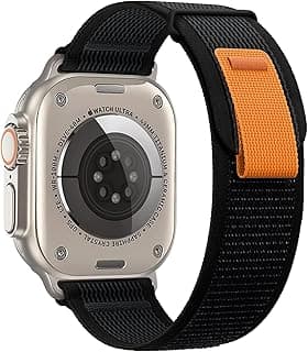 سوار Trail Loop متوافق مع ساعة ابل مقاس 49mm 45mm 44mm 42mm 41mm 40mm 38mm، سوار رياضي مرن من النايلون الناعم بديل لساعة ابل Ultra/Ultra 2 SE Series 9 8 7 6 5 4 3 2 1