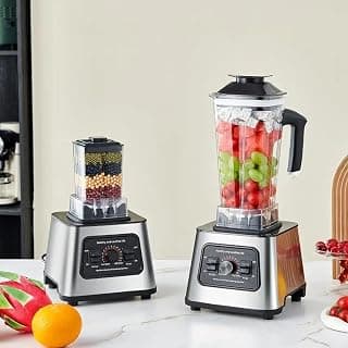 Food Processor and Blender Multifunctional Commercial Heavy Duty Fresh Fruit Juicer Electric Smoothie Juicer Stainless 6000w - 2.5L