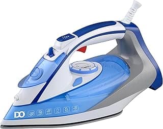 Iron, 2400 Watt - 260mm Tank - 1.8m Cable - Ceramic Soleplate - White/Blue - Two Years Warranty