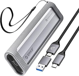 حافظة أقراص SSD من نوع M.2 NVMe من الألومنيوم، منفذ USB 3.2 الجيل الثاني (10Gbps)، إلى غلاف NVMe PCI-E M.2 بدون أدوات، تدعم تقنية UASP لأقراص M-Key وB&M بأحجام 2230 و2242 و2260 و2280 من اوريكو
