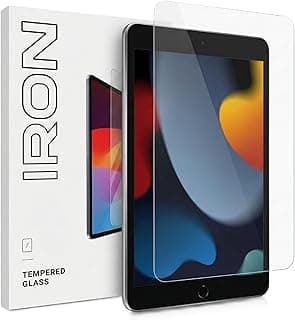 اسكرينة حماية زجاج مقوى لجهاز ابل iPad Air مقاس 11 بوصة (M2) و 10.9 بوصة (الجيل الخامس/الرابع)، صلابة 9H، مضادة للخدش، حساسية لمس عالية، سهلة التركيب