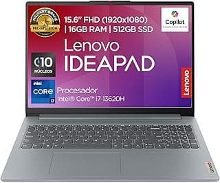 لابتوب ايديا باد سليم 3 15IRH8 | 15.6 بوصة FHD انتل كور i7-13620H 16GB RAM 512GB SSD | كاميرا صوت دولبي FHD 1080p | ويندوز 11 هوم رمادي اركتيك من لينوفو