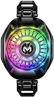 MEMO CX10 RGB Mobile Phone Cooler with Semiconductor Cooling Fan, Magnetic Clip, Type-C Cable, Fast Heat Dissipation with Temperature Control for Android & iPhone Gaming, Live Streaming & Mobile Use