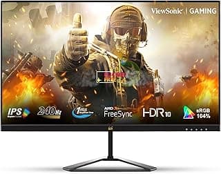فيوسونيك شاشة العاب VX2779A-HD-PRO 27 انش FHD 240Hz استجابة 1 مللي ثانية AMD فري سينك متوافقة مع انفيديا جي سينك | HDR10 | خالية من الوميض | فلتر ضوء ازرق | ضمان محلي 3 سنوات