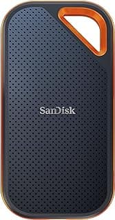 بطاقة ذاكرة SSD محمولة من اكستريم برو 1 تيرابايت - سرعات قراءة/كتابة تصل إلى 2000 ميجابايت/ثانية، USB 3.2 الجيل 2×2، غلاف ألومنيوم مطروق، حماية من السقوط حتى 2 متر ومقاومة IP55