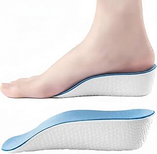 Eva Height Increase Shoe Brushes, Ultra Light Comfort Medical Insole for Invisible Lifting, Long Lasting Durable Heel Pads Arch Support, Suitable for All Types of Shoes (Blue, 3.5cm)