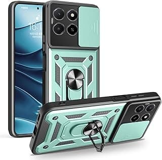 Case Cover Shock resistant Sliding CamShield TPU + PC Compatible with Honor X5b / Honor X5b Plus (Green)