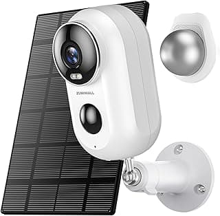 Solar Security Cameras Wireless Outdoor, 2K Outdoor Camera Wireless Solar Powered, 2.4G WiFi Battery Camera, 3MP Color Night Vision, Magnetic Mount,Siren,PIR/AI Analyse, IP66, Cloud, Alexa