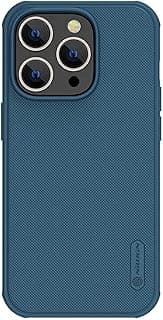 case for apple iphone 14 pro max (6.7" inch) super frosted shield pro hard back soft border (pc + tpu) shock absorb cover raised bezel camera protect pc without logo cut blue