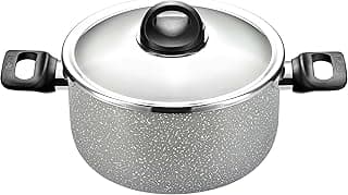 حلة طهي تيفال Cook Natural بغطاء ستانلس ستيل، مقاس 20 سم، رمادي - 220900002
