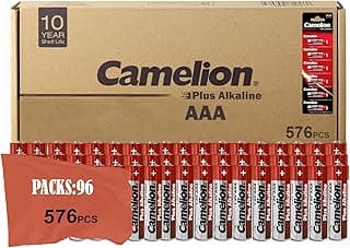 بطاريات قلوية AAA Plus (عبوة 6 قطع) 96 عبوة