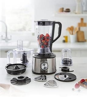 محضر طعام MediaTech بقوة 1200 وات – The Chef – متعدد الوظائف – MT-FP999