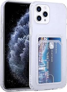 Clear Case for iphoe 14 pro Case with Card Holder Cute Upgraded Protection Soft TPU Shockproof Protective Phone Cover Wallet Case