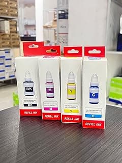مجموعة 4 زجاجات حبر (135 مل/70 مل) بديلة لكانون 190، 490، 790، 890، 990، متوافقة مع طابعات بيكسما فئة G