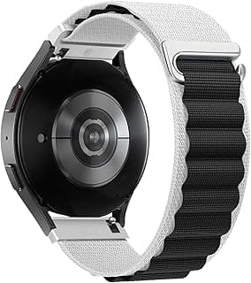 أحزمة ساعة رياضية من النايلون Alpine Loop مقاس 20 مم متوافقة مع سامسونج Galaxy Watch 7 6 5 4 40mm 44mm/5 Pro 45mm/S2 classic/active 2 40mm 44mm/Amazfi GTS 2/2e/GTS 3/3 Pro/GTS 4/GTS 2 Mini/3 Mini/4 Mini/Bip 3 Pro