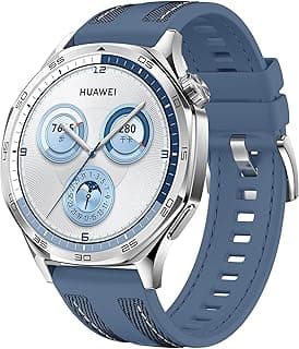 22mm Rubber Strap Compatible with Huawei Watch GT 6/5/4/3 46mm, Soft Durable Bracelet Nylon Silicone Replacement Band for Huawei Watch GT 6/5/4/3 Pro 46mm