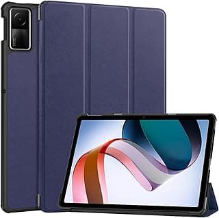 Case compatible with Xiaomi Redmi Pad SE 11inch 2023, Built-in Pencil Holder, Case with Transparent Back and TPU Shockproof Frame Cover,Support Auto Sleep/Wake