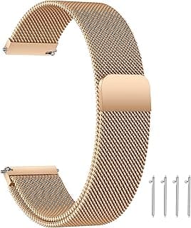 Edelstahl Mesh Uhrenarmband Metall Ersatz Armband Magnetverschluss Smartwatch Schnellverschluss Watch Uhren Ersatzband Für Damen Herren 14mm 16mm18mm 20mm 22mm 24mm