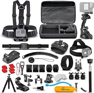 50 In 1 Action Camera Accessory Kit Compatible With GoPro Hero11/10/9/8/7/6/5, Max, Fusion, Insta360, DJI Osmo Action, AKASO, And More