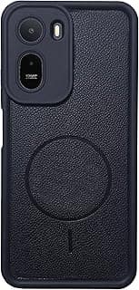 (For A7Pro) Xpress Leather Back Cover For Xiaomi Redmi A7 Pro Soft Silicon with Leather, Matte Finish, Camera Protection, Mag Logo, Slim Case,Anti-Shock (Black)
