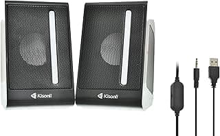Kisonli X16 Speaker RGB Stereo Gaming Amazing Design To Add More Fun With Volume Control Button And High Quality 3.5W - Black