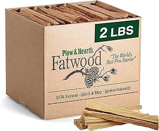 Fatwood Fire Starter Organic Kindling Firewood Sticks for Wood Stoves Fireplaces Campfires Fire Pits, Non Toxic (2 LB)