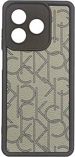 Xpress Back Cover for Honor X5C Plus TPU Silicon Case, Camera Protection, Leather Design Sticker, Anti-Shock Bumper (Brown.CK)