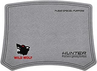 Gray gaming mouse pad with a stylish design and precise surface for high control.