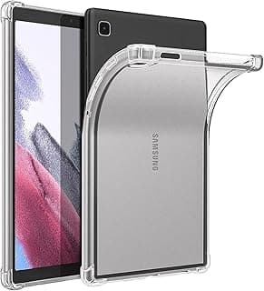 جراب سامسونج جالاكسي تاب A7 لايت 8.7 بوصة 2021 (SM-T225 / T220 / T227) - شفاف، خاصية النوم التلقائي، مضاد للصدمات، مكان للقلم وحامل للقراءة