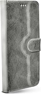 For Samsung Galaxy A07 Embroidery design Flip Leather Wallet Card Slot Case with Kickstand, Strap Magnetic Closure, Included Internal Silicone Case Compatible with Samsung Galaxy A07 (6.7") (Gray)