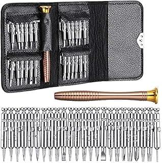TE-902 Magnetic Screwdriver Set With Case, Professional Opening Tools - Multicolor, 25-1 Kit