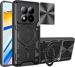 Case Cover Shock resistant UNBLACK Sliding CamShield TPU + PC CD Ring Compatible with Redmi Note 15 Pro 5G (Black)