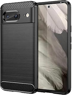 Carbon Fiber TPU Anti Fingerprint Antishock Case For Pixel 9/ Pixel 9 Pro (Black, 9/9 Pro)