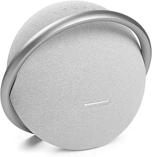 Onyx Studio 7 - Multi-directional Soundscape, Enhanced Audio Power, Anodized Aluminum Handle, Portable Dual Sound Stereo Bluetooth Speaker - 8 Hour Music Play Time- Grey