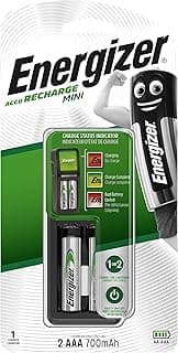 Mini Recharge Charger, plus Rechargeble Battery, Size AAA, Pack of 2 Blister Card, 700 mAh - شاحن + 2 حجر ريموت