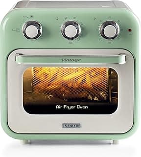 4632 Vintage Air Fryer and Oven, 1400W, 2in1, 16L Capacity, Includes Accessories, 60-Minute Timer, Double Glass, Green