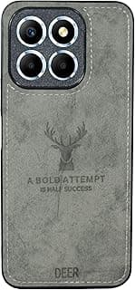 Digital Luxury Soft Texture Patterned TPU Cloth Case, Dirt-Resistant, Anti-Shock, Anti-Fingerprint, Full Body Protective For Honor X8c (Gray)