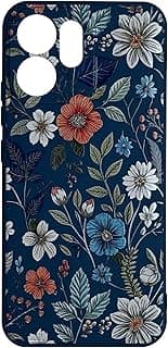 Mobile Magic Silicon Soft Case Microfiber Lining with 3D Flowers Prints For Oppo Reno 14F 5G 4G / Reno 14 FS 5G (Vintage Flowers)