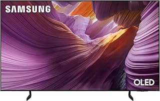 شاشة تلفزيون QA77S85FAEXEG ذكية OLED فيجن ايه اي مقاس 77 بوصة S85F بدقة 4K، بمعالج NQ4 بالذكاء الاصطناعي جيل 2، ترقية 4K بالذكاء الاصطناعي، او ال اي دي HDR، معتمدة من بانتون من سامسونج، 2025