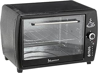 فرن كهربائي 40 لتر 1200 واط KI-5000، مع منظم حرارة، اسود