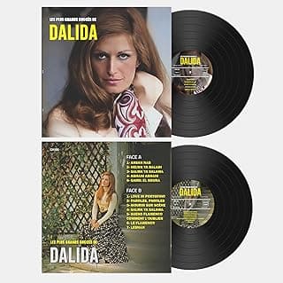Dalida Les Plus Grands Succès Vinyl Record, Greatest Hits Collection, 33 Tours, Double Sided LP اسطوانة جرامافون أجمل أغاني الفنانة داليدا