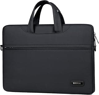 3-in-1 Laptop Briefcase for Men & Women – Waterproof 14" Business Laptop Bag with Shockproof Bubble Padding & Shoulder Strap – RAL817, Black