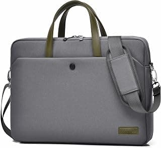 Rahala 15.6 Inch Laptop Bag for Men & Women, Waterproof Laptop Briefcase with Shoulder Strap, Multi-Compartment Business Messenger Bag, Protective Computer Sleeve for Work, Office & Travel, RAL827